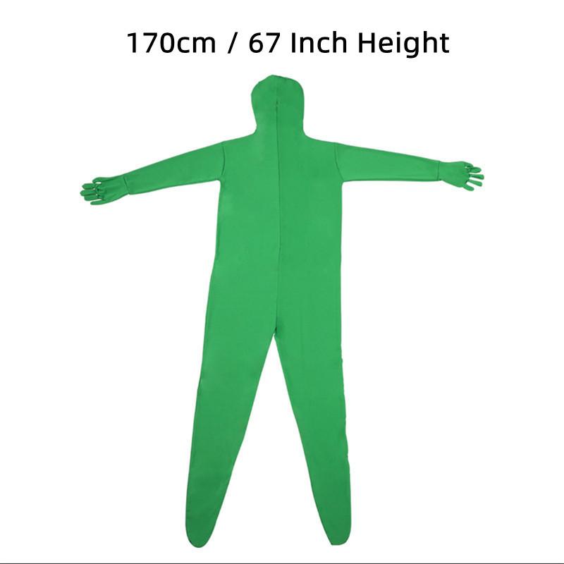 Full Bodysuit Skin Photo Stretchy Body Green Screen Suit Video Chroma Key Comfortable Invisible Effect Photography Accessory