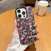 Чехол для телефона с узором из красных порошковых цветов для iPhone 17 16 15 14 13 12 11 Pro Max 16 Plus, противоударный бампер, чехлы