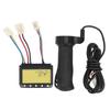 12V 250W 3?Wired Brush Controller Extended Cable Hand Grip Set Electric Bicycle Handlebar