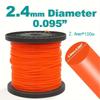 2.4mm Nylon Trimmer Line 100M Mower Head Accessory High Quality Brush Cutter Rope  For Lawn Mower