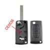Key Shell Case 3 Buttons CE0536 Peugeot Partner Citroen C4 Berlingo Expert