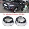 For Mitsubishi Outlander 2010 2011 2012 Car ABS Chrome Front Bumper Fog Light Lamp Cover Frame Shell