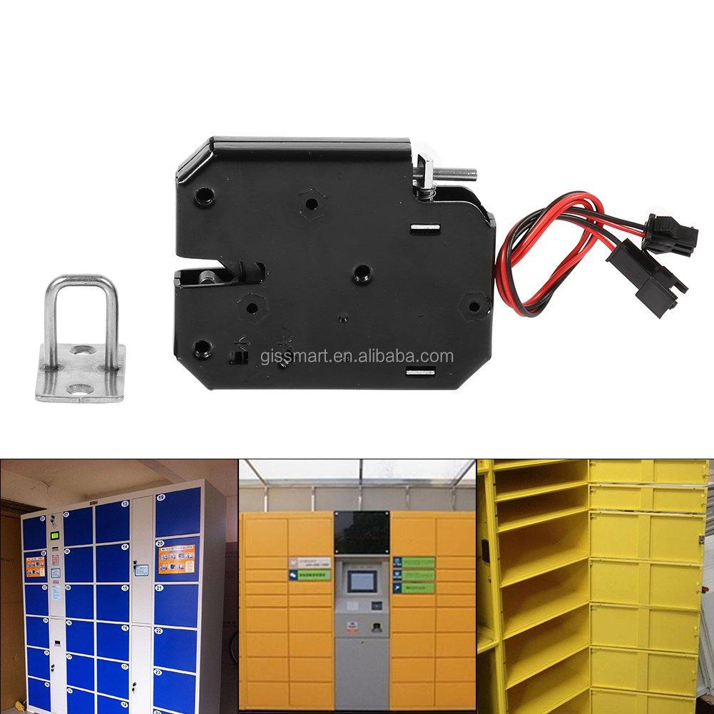 12V 24V DC Electronic Solenoid Lock Keyless Zinc Alloy & Steel Latch for Smart Parcel Locker and Magnetic Cabinet Control