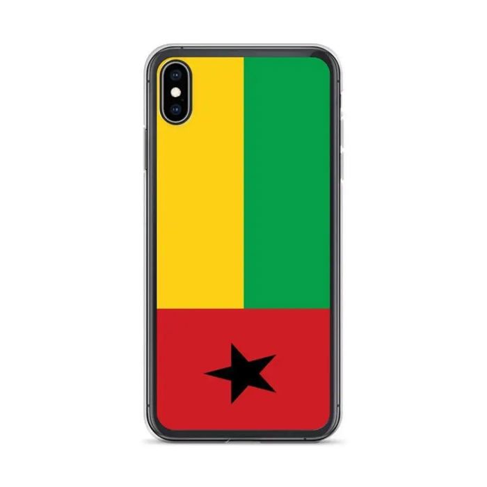 Coque iPhone - Multicolore - Drapeau Guinée-Bissau - Souple - Silicone - Modèle Vertical