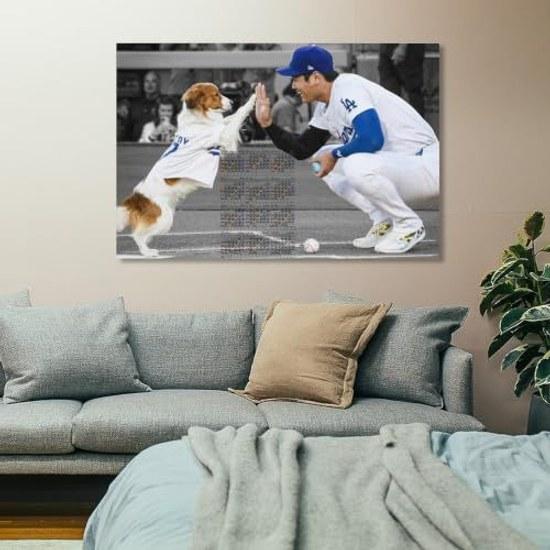 2027 Calendar Poster Shohei Ohtani (3) Panel Canvas Wall Art Modern Print Artwork Picture Room Decoration 16x24 inch (40x60 cm)