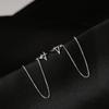 Глянцевые интегрированные ушные клипсы с цепочкой Lightning с универсальным характером и стильным стилем для женщин