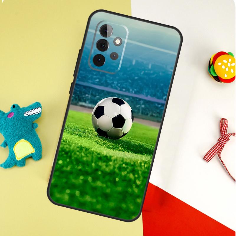 Футбольный мяч Чехол для телефона Samsung Galaxy A55 A35 A15 A54 A34 A14 A53 A33 A13 A05 A06 A16 A22 A32 A52