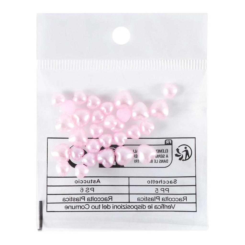 30 шт. Розовые жемчужные шармы для нейл-арта в форме сердца, смешанный размер, 3D украшения для ногтей в виде сердец любви, кавайные аксессуары, товары для дизайна ногтей ко Дню святого Валентина