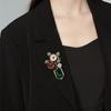 Retro Provence Garden Brooch, High-end Women's Light Luxury and High-end Sense, Fashionable Coat Brooch