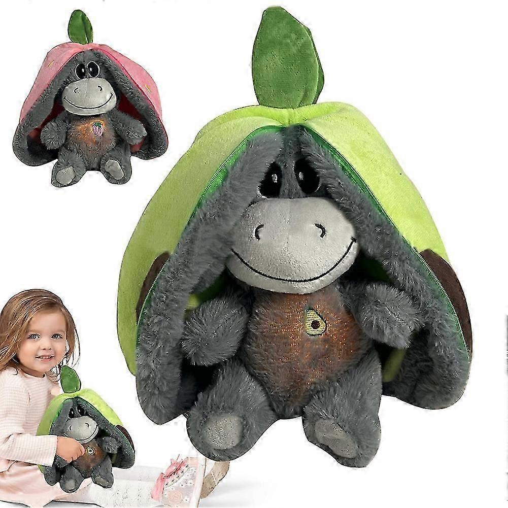 Plush Relief Breathing Animal Stress Relief Plush with Music Light-Mush Plushies for Anxiety and Sleepzz55