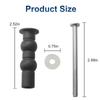 B-Est 4 Pack Universal Toilet Seat Screws For Toilet Seat Top Tightening Nut Hardware Kit Fit For Standard-Kohler And More