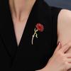 Эмалированная гвоздика с цветком, капающая износостойкая масляная булавка, брошь, антикоррозийная брошь, универсальный воротник