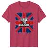 Raise The Colours Union Jack Flag Unisexs Tshirt Unisexs Tee Graphic Football Top