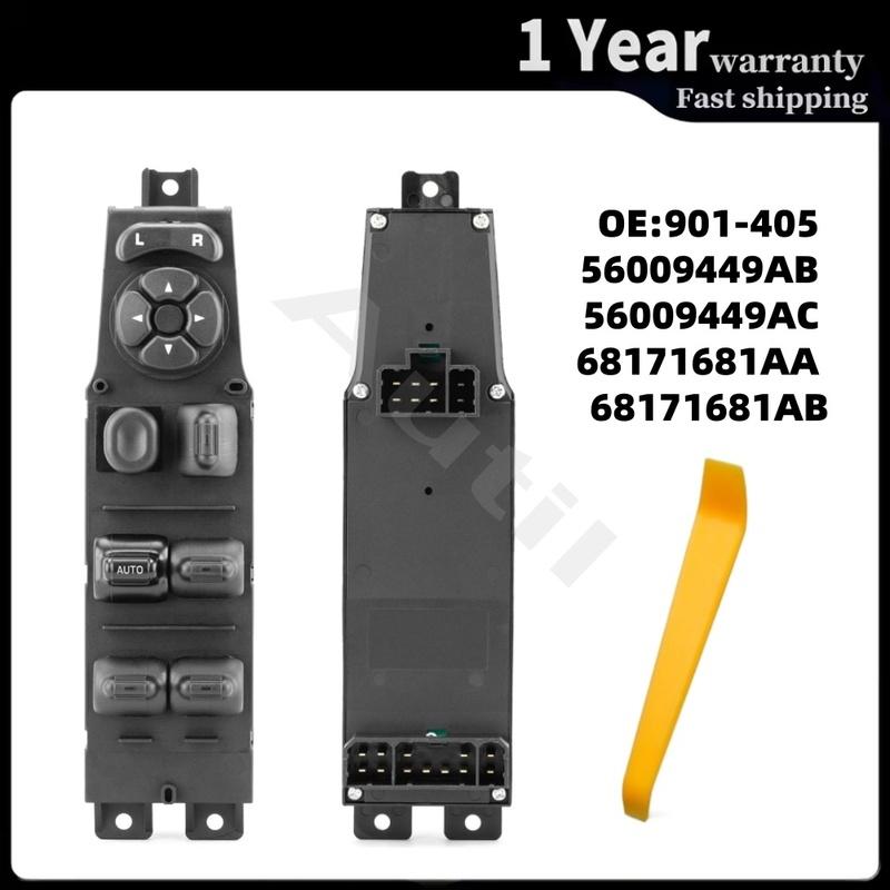 Front Left Master Power Window Switch for Jeep Cherokee XJ 1997-2001 Lifter Control Button Car Accessories 56009449AC 68171681AA