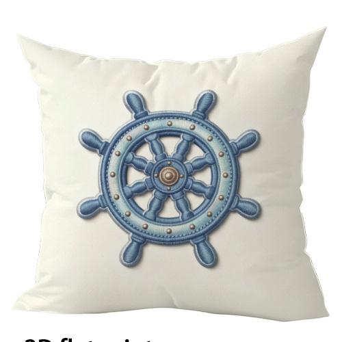1/4Pcs Coastal Theme Decorative Pillow Covers Sofa Bed Cushion Cover Home Bedroom Decoration, 2D Flat Printing