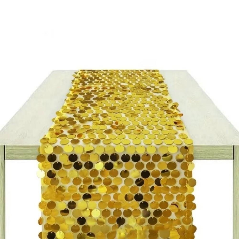 Sparkling Sequins Table Runner Luxurious Glitters Table Cover Birthdays Party