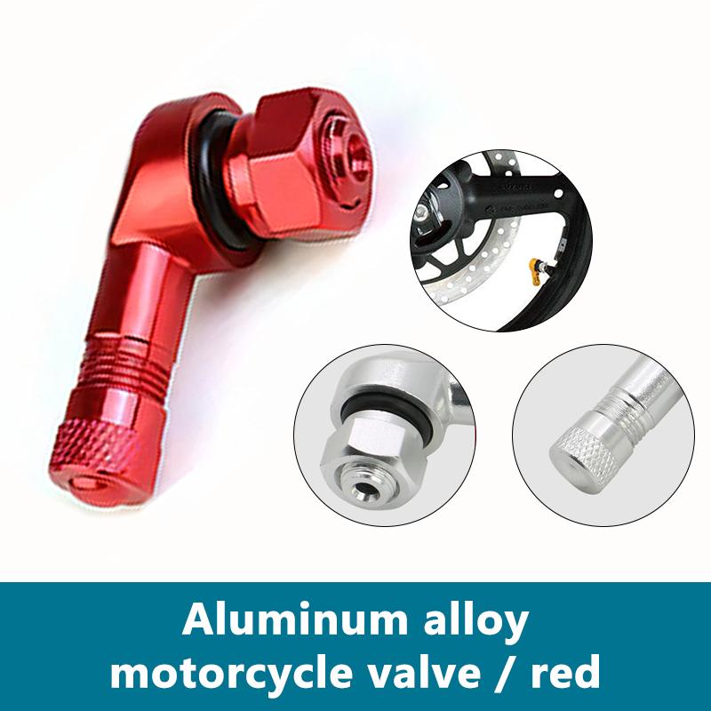 SEAMETAL 1PC Aluminum Alloy Motorcycle Tyre Valve Rim 90 Degree Motorcycle Wheel Tire Tubeless Valve Stems Rim Wheel Air Cover