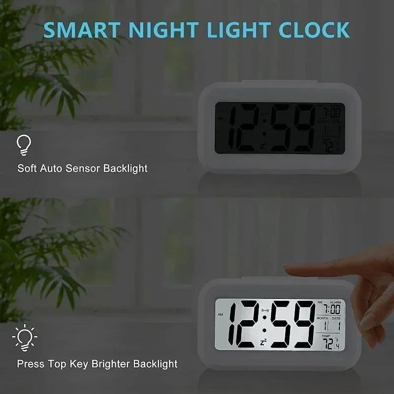 Multifunctional LED Smart Clock Alarm Clock Smart Desktop for Students and Children Simple Luminous Digital Desk Clock Timer