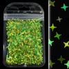 Holographic Four-Pointed Star Nail Sequins Laser Silver Gold Flakes DIY Manicure Design Nail Art Decorations Accessories