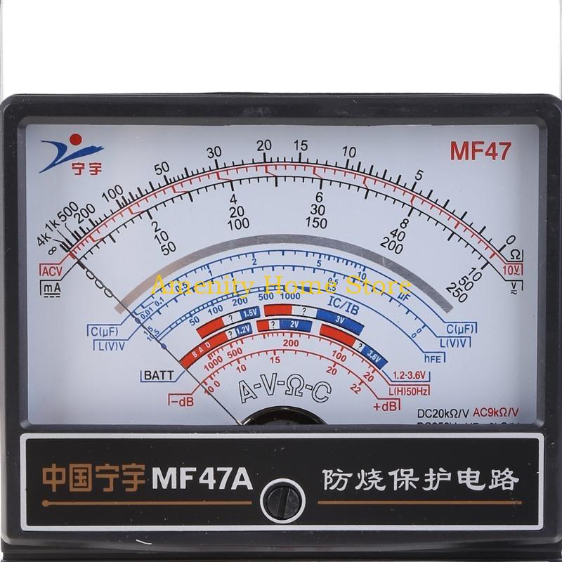 F26C High Accuracy Analog Amperemeter Ammeter Monitor Volt Pointer Type Mechanical Current Pointer Instrument DC Panel Meter