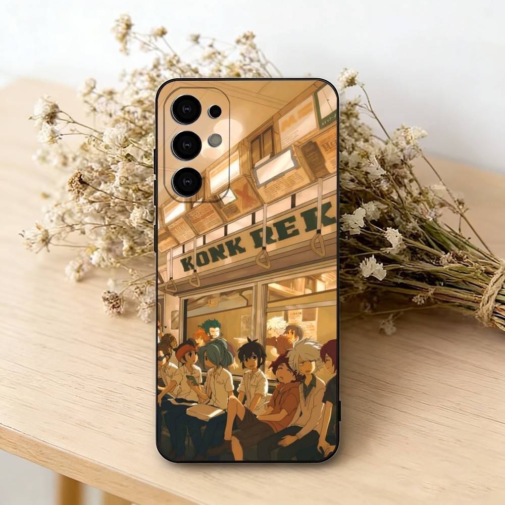 Чехол для телефона Inazumas Anime E-Eleven для Samsung S25, S24, S21, S22, S23, S30, Ultra, S20, Plus, Fe, Lite, Note, 10, Черный чехол