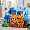 Die Maus Theme Printed Blanket - Perfect for Couch, Bed, Travel & Outdoor Use | Machine Washable, Cozy & Durable.