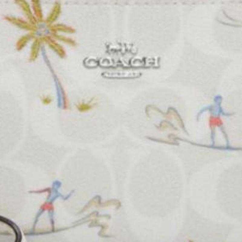 Coach Кожаная сумочка-клатч Nolita, сумка для хранения, мини, женская, белая