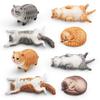ПВХ Имитация Модели Кошки Миниатюрная Фигурка Котенка Статуэтка Скульптура Обучающая Игрушка Животное Украшение для Рабочего Стола Орнамент Подарок для Любителей Кошек