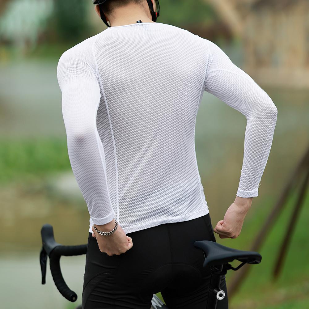 WOSAWE Велосипедное нижнее белье с длинным рукавом, компрессионное, дышащее, быстросохнущее, для велоспорта