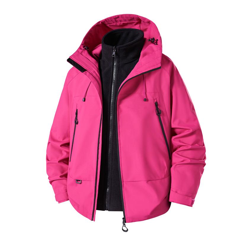 Unisex Three-in-One Outdoor Jacket: Windproof, Waterproof, Breathable, Mountaineering Autumn/Winter Style