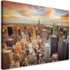Canvas Print, Sunset Over New York
