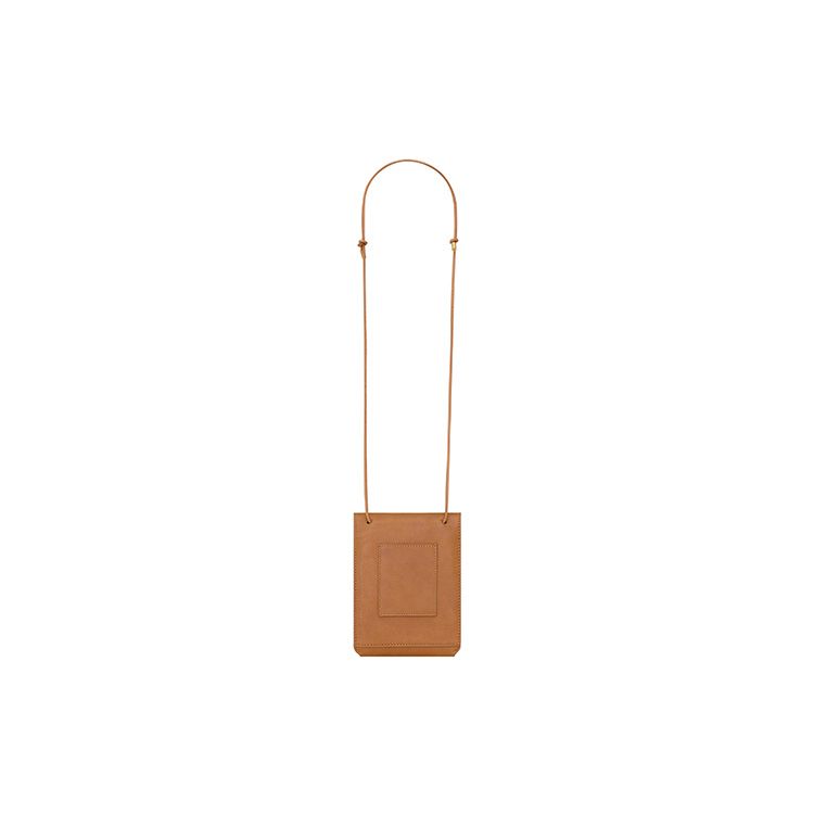Saint Laurent Ysl Adjustable Shoulder Strap Leather Clutch Crossbody Bag Women Bags Brown 735115-AABTJ-9853