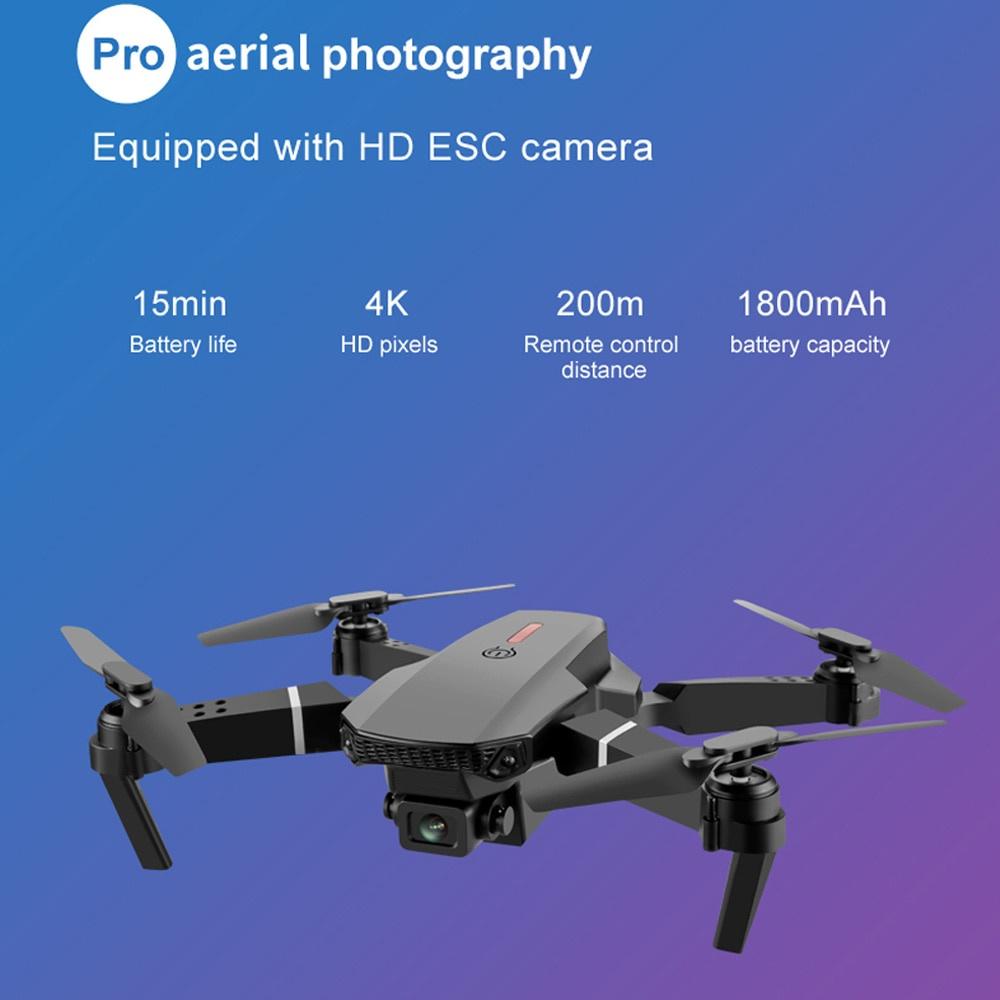 Дрон E88 Pro 4K HD с двойной камерой, положение 1080P Wi-Fi FPV Nova 2021 Altura Manter Profissional RC Quadcopter