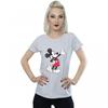 Womens/Ladies Traditional Wave Mickey Mouse Boyfriend T-Shirt
