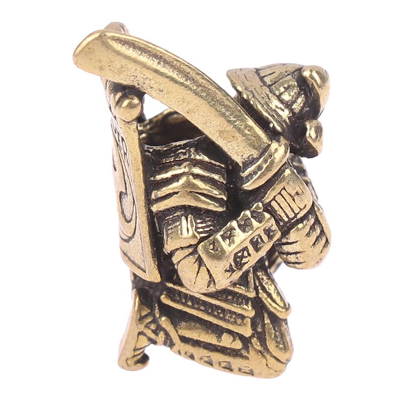 Японский палаш самурая Edc нож бусина латунный ремешок подвеска уличный фонарик тканый паракорд