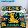 3PCS Lion king 3pcs Bedding,Including 3PCS Duvet Cover And 2pcs Pillowcases Perfect for Christmas,Ideal for Bedroom, Dormitory