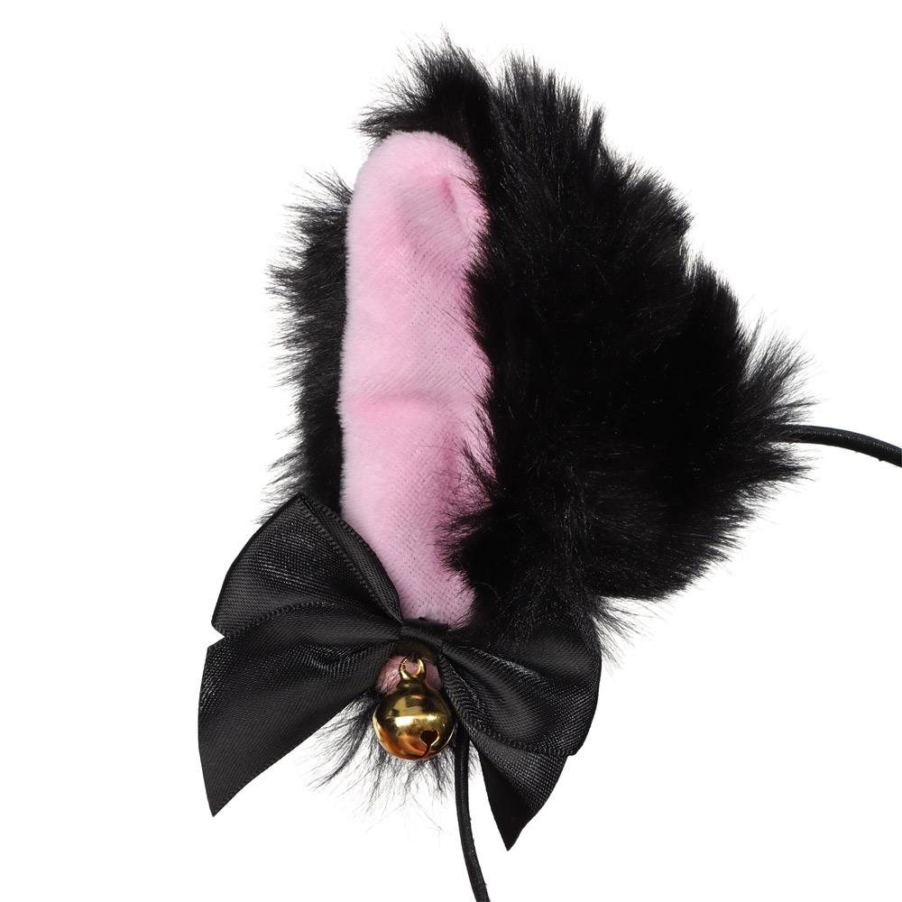 Party Plush Furry With Bells Cosplay Headwear Cat Ear Headband Fancy Dress Hairband Necklace