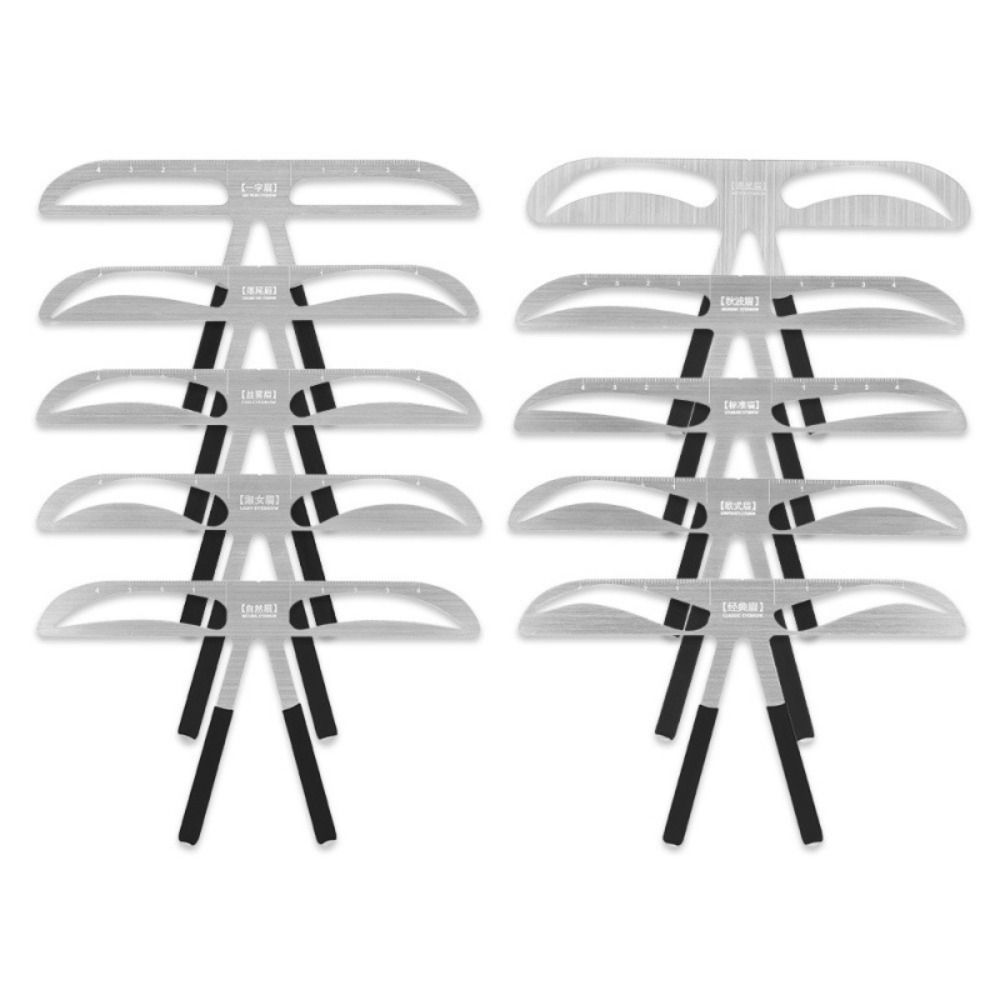 3D Тату-линейка для бровей, Формирователь баланса, Многоразовый инструмент для измерения бровей, Металл, Простой в использовании, Шаблон-трафарет для рисования бровей, Женщины