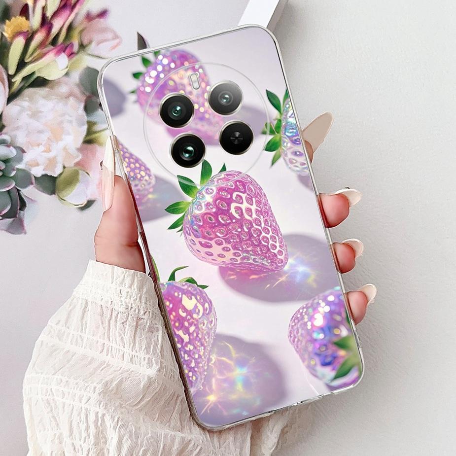 Чехол для Realme 12 Pro Plus RMX3840 Милый Кот Счастливая Рыба Кои Расписной Чехол Мягкий Тонкий Чехол для Телефона Для Realme 12 Plus Realme12 Pro+ Корпус