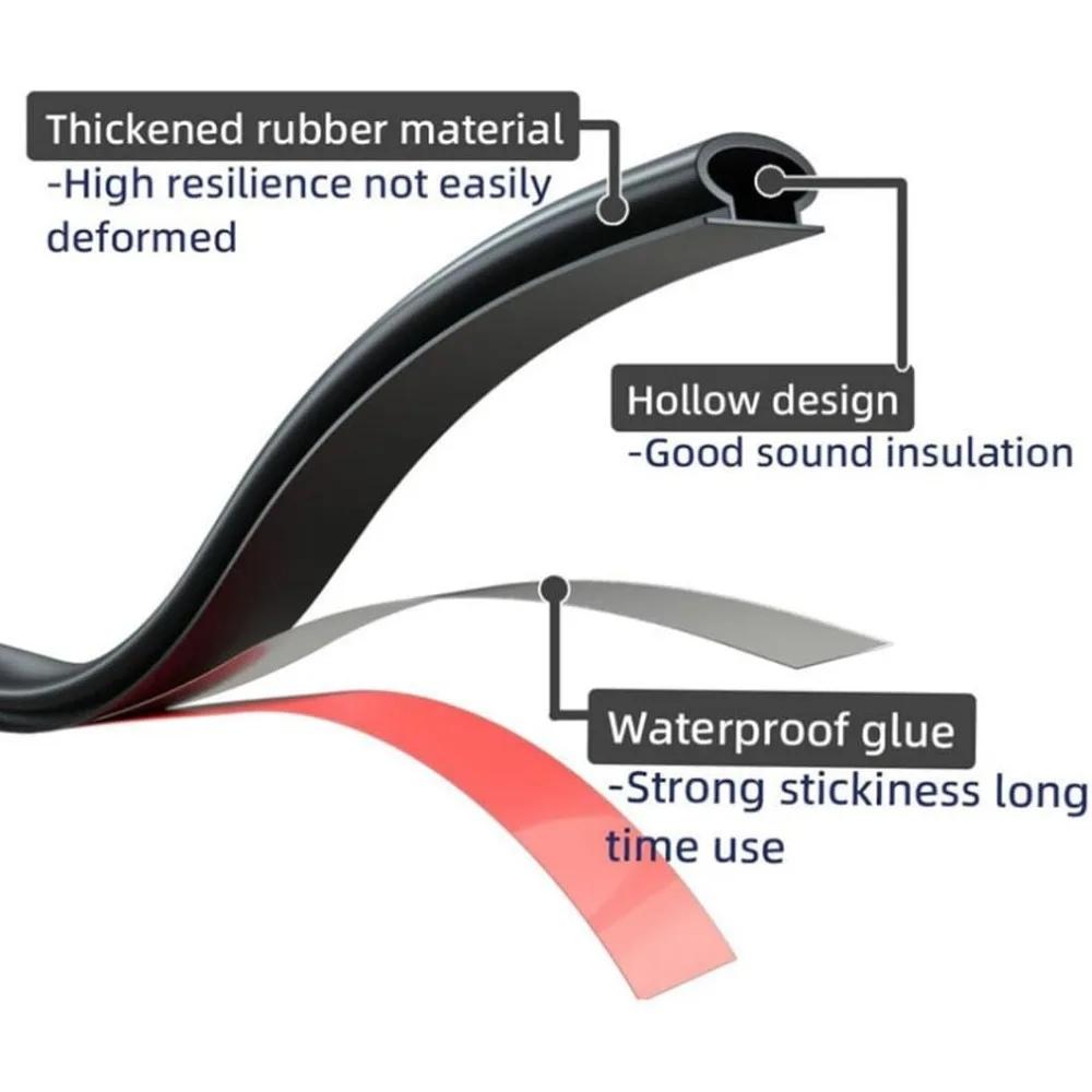 1 рулон длиной 6 м резиновый уплотнитель, D-образный резиновый самоклеящийся оконный уплотнитель, ветрозащитный агент для дверной коробки и зазора