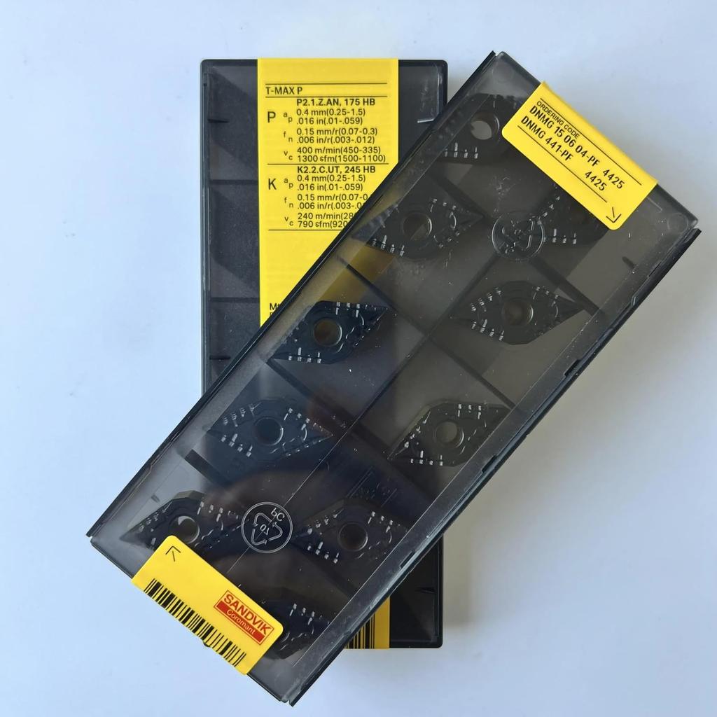 Original Sandvik / DNMG150604-PF 4425 CNC Lathe Carbide Blade 10 PCS