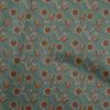 oneOone Cotton Poplin Blue Fabric Paisley Sewing Material Print Fabric By The Yard 42 Inch