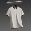 Мужская рубашка в стиле business casual с коротким рукавом, однотонная, поло, модная, дышащая, удобная, универсальная
