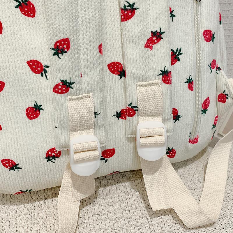 Большая вместимость школьного рюкзака с фруктовым узором