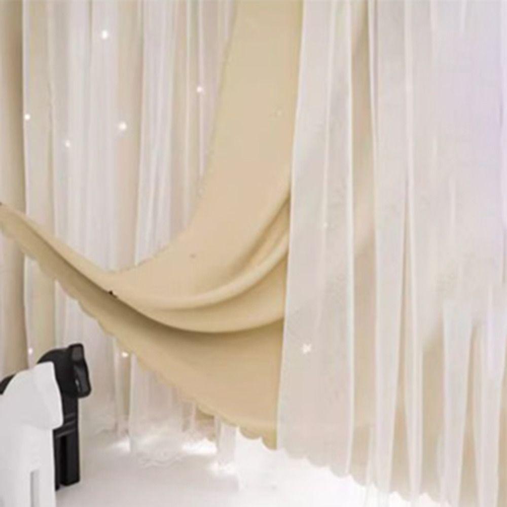 1 шт. Неперфорированная штора с полыми звездами, самоклеящаяся штора для спальни, украшение для гостиной