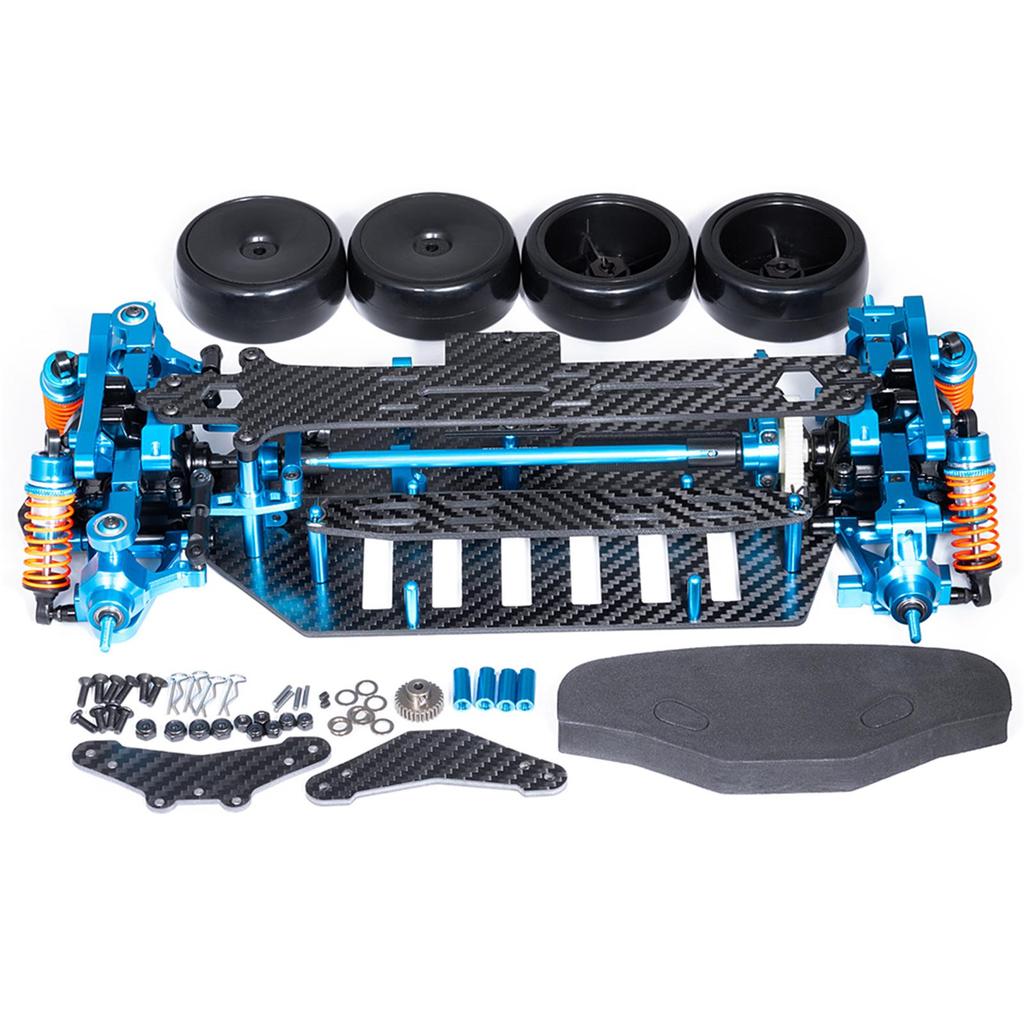 1/10 Carbon Fiber Car Frame For 1/10 TT02 Aluminum Alloy / Plastic Chassis Frame RC Car Part