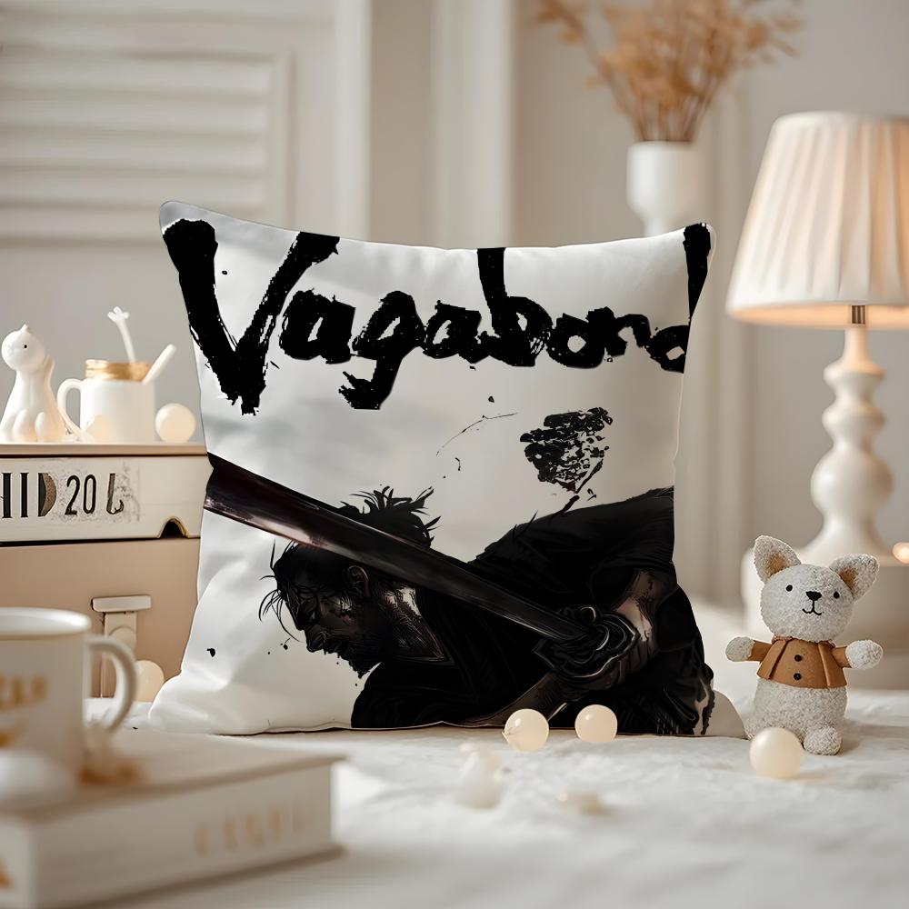 Чехол на подушку с принтом из аниме Vagabond-S, наволочка для подушки на диван в гостиной и декор спальни