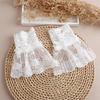 Cross-border Pleated Mesh Lace Sleeves Women's Decorative Cuffs Replacement Fake Sleeves