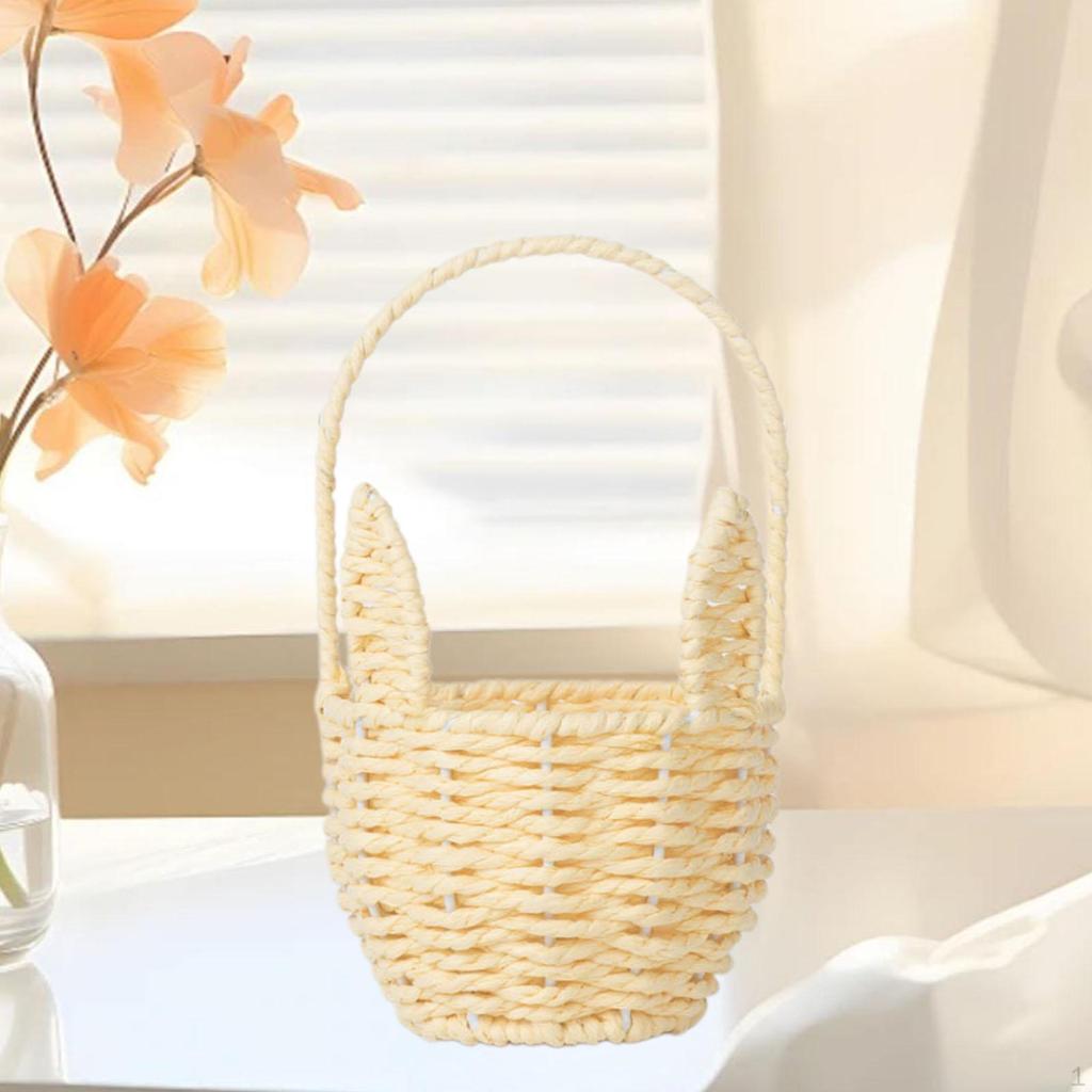 Корзина кролика для Пасхи и использования в качестве цветочницы, хранение событий Главная