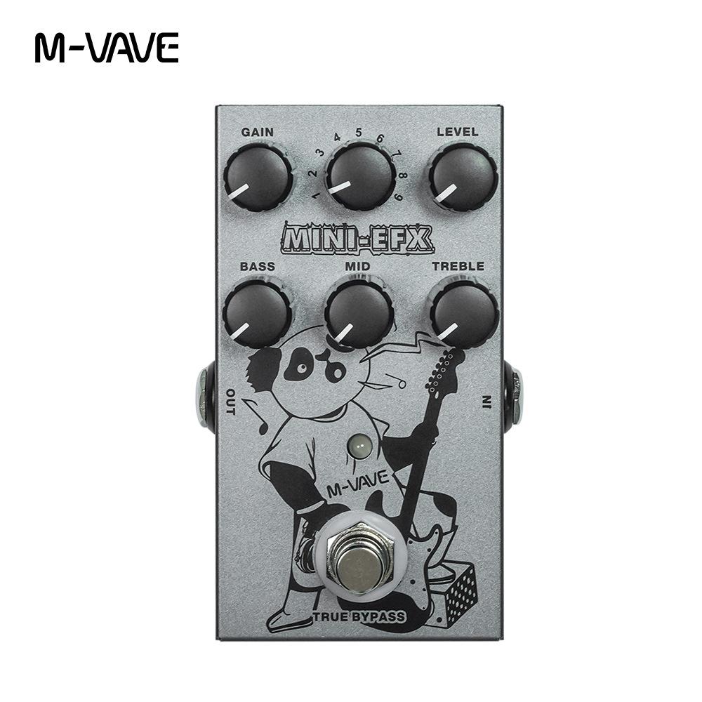 Гитарный процессор M-VAVE MINI-EFX Pro | 9-тональный Metal Shaping и True Bypass | Компактный FX для живых выступлений/студийных выступлений/практики